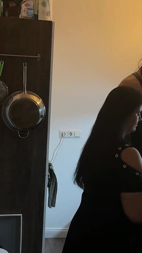 Kinky Kitchen Encounter: Fetish Babe Dominates Her Friend