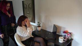 Naughty Secretary Punished!