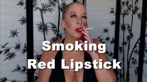 Smoking 120 Cigarette Red Lipstick HD (MP4)