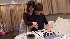 パート1〈筆エロ書道妻！乳首&amp_クリにトメ・ハネッ女体筆！&times_超敏感潮連発中出し3連発！〉