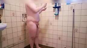 Taking my morning shower before school