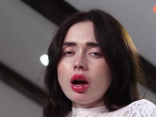 Behind the Scenes — Taut Twat Play With a Large Sextoy