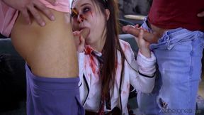 Halloween orgy with zombie Yiming Curiosity