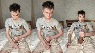 Three Days Abstinence Ends In Twink Bed Flooding