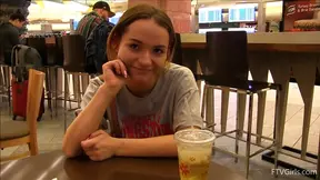 Blonde Teen Charlotte Shows Big Tits Publicly Before Getting Fucked Hard