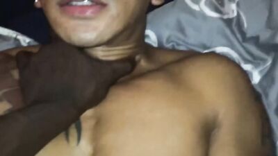 Cock hungry Latino plays with a BBC in this close-up video