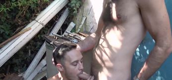 Straight Latino bottom turned homosexual from sucking sev