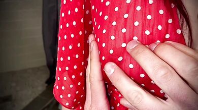 Multiple Downblouse Turns To Free Use Blowjob