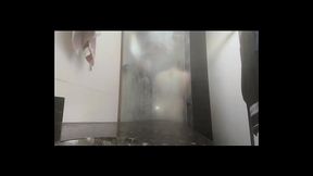 I took a shower because I was so horny last night