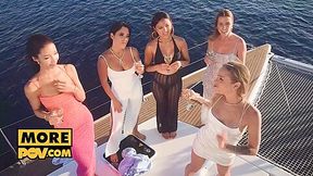 Alexa Flexy, Lia Lin And May Thai Fourway Boat Fuck At Sea
