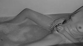 Slender Girl Takes An Evening Bath, Masturbates Her Pussy With A Vibrator, And Gets An Orgasm