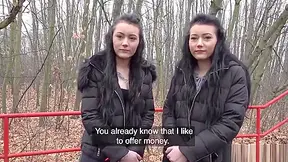 Real Fake Twins Stopped On The Street For Indecent Proposals