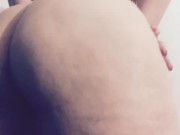 Thick blonde Carlycurvy teasing in glitter belt