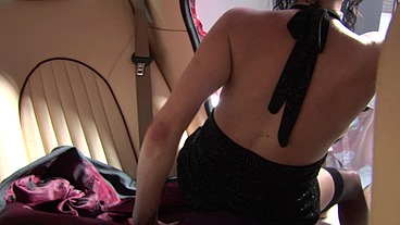 Dude Keeps His Shirt And Tie On While Fucking Donna Marie In And On Car