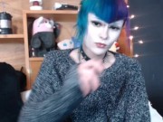 young tgirl stroking 9 inch cock on chaturbate