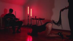 Tied Up Husband And Called The Master Of Bdsm With Verified Amateurs