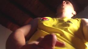 Futbolisata Colombia Not in Shorts He Masturbates