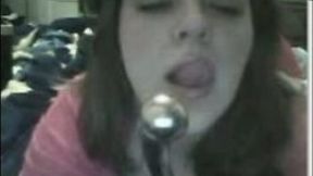 I expose my fantastic curves and suck an anal hook