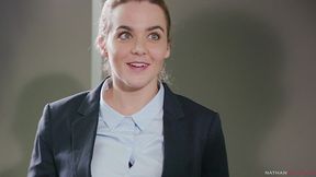 hot secretary valentina ricci s ass destroyed by hung christian clay in office bathroom