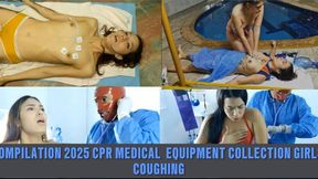 4K COMPILATION 2025 CPR medical equipment moments collection scenes girls coughing