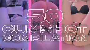 Mega Cumshot Compilation 🍆💦 Trans girl cums 50 times in over 30 minutes