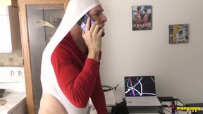 Richard Lennox destroys his underwear with atomic wedgies while testing the wrong color on a customer service call