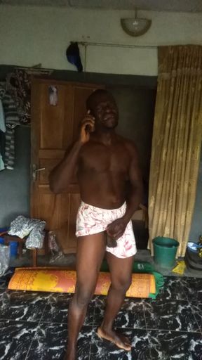 Cum with bucket is not easy to make love