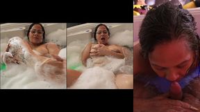 madura latina tetona culona en el jacuzzi meada y follada