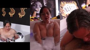 madura latina tetona culona en el jacuzzi meada y follada