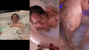 madura latina tetona culona en el jacuzzi meada y follada