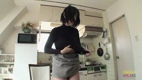 Asian MILF gets plowed and creampied with sloppy big globes