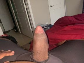 Playing with this FAT BLACK COCK
