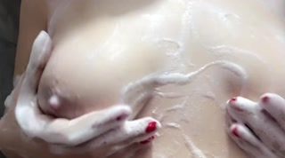 Touching my big tits