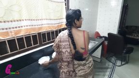 Indian Bhabi Fucked by Devar at Kitchen - Indian Hindi Desi Bhabi Sex