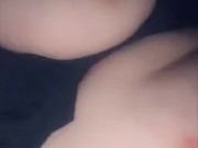 Fucking myself and cumming with my rabbit right after pussy creampied