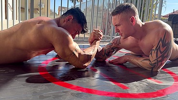 Grip of Glory: Muscle Stud Showdown Featuring Bax and Miguel Fit