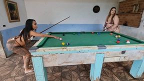 WE RENTED A BAR WITH A POOL TABLE JUST TO FART FOR YOU BY BELLA CRUEL, BABI VENTURA AND BRITNEY HUNTER CAM FULL HD