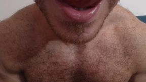 Flexing, Hairy, Muscles, Jerking Off