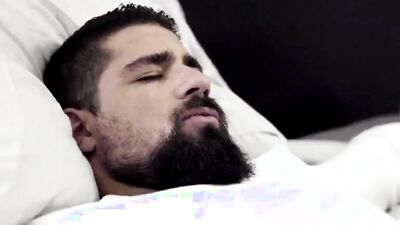 Bearded hunk sucked off by a twink before anal banging