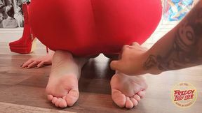 Goddess Medusa Gets Her Feet Tickled