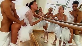 Three Ballerinas Fucks Hung Teacher