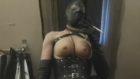 Smoking leather slim goddes