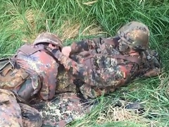 German soldiers in the field