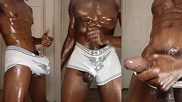 Monster cock tall black muscular man can't wait to get home and fuck that pussy!