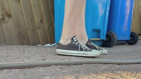 Converse & dr marten platform sandals custom