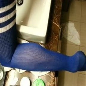 Socks on, cum out