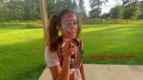 Velvet-Ash caught smoking