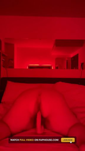 BBW MILF Rides Dildo