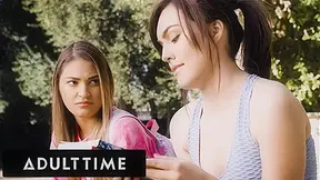 ADULT TIME - College student 18+ Freya Parker Falls For Her Shy Lesbian Tutor Gizelle Blanco
