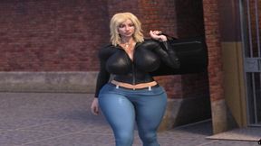 big booty biker milf gets released from prison and jerks bwc